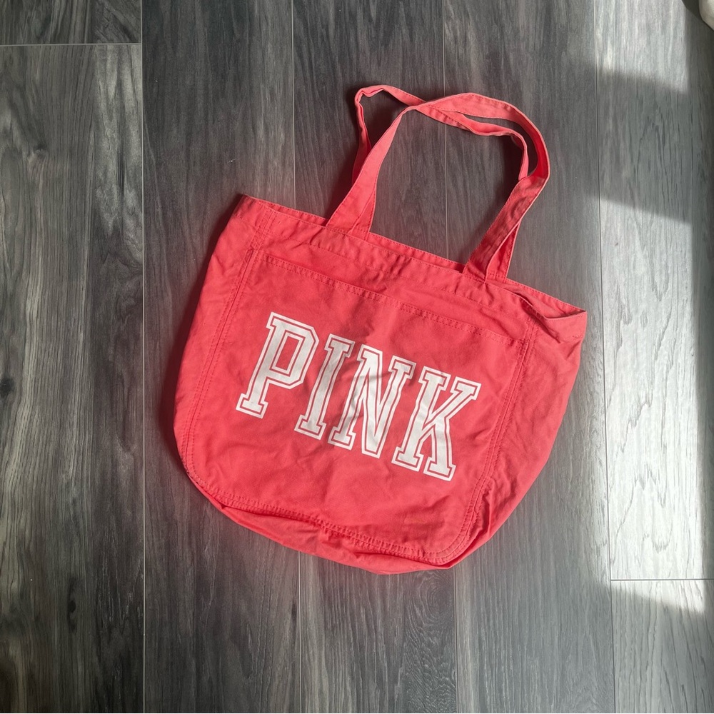 PINK Victoria's Secret Coral Tote Bag